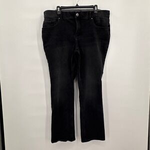 Lee Plus Black Slim Fit Straight Leg Mid Rise Jeans 20W Medium 3188201